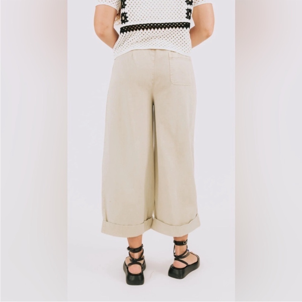 NWT Free People After Love Cuff Pants in Sandshell. Size X-Small - Picture 3 of 13